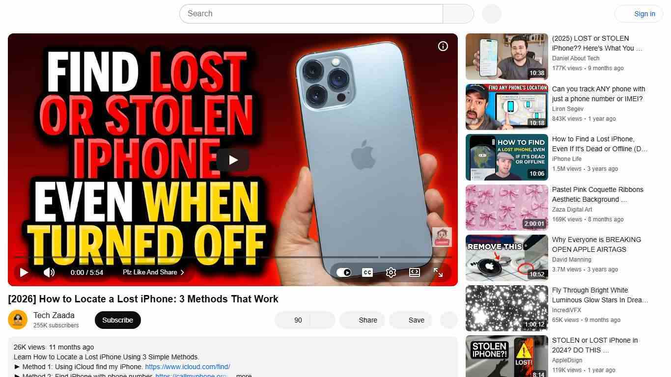 [2026] How to Locate a Lost iPhone: 3 Methods That Work - YouTube