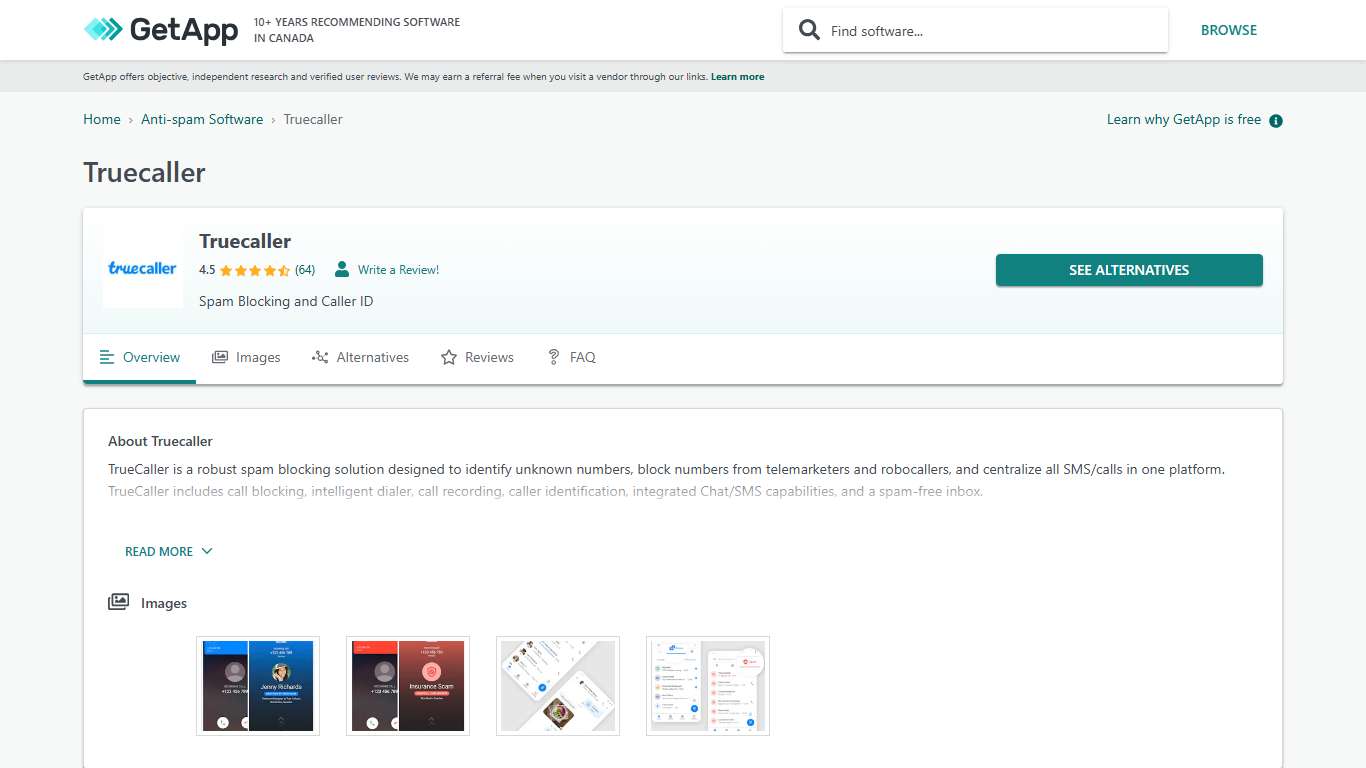 Truecaller Reviews, Prices & Ratings | GetApp Canada 2026