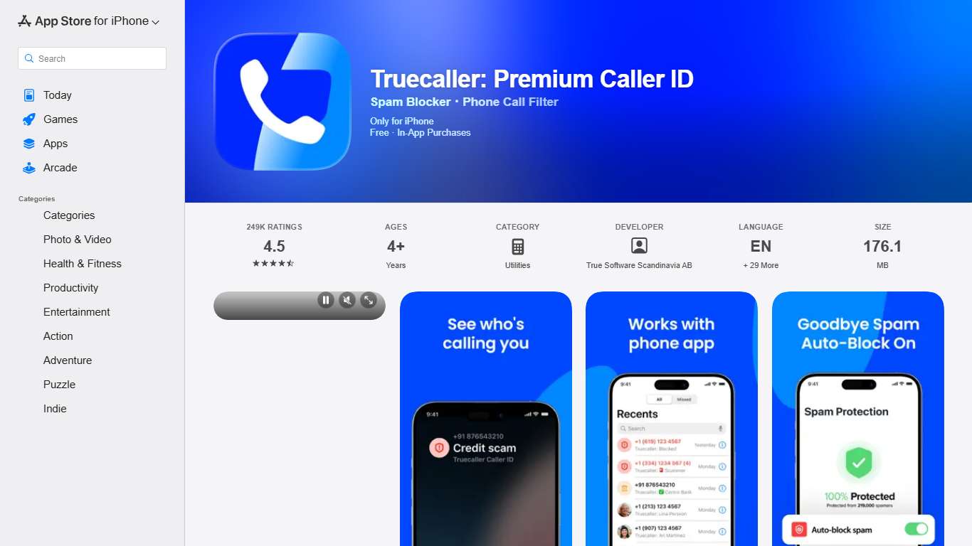 ‎Truecaller: Premium Caller ID App - App Store